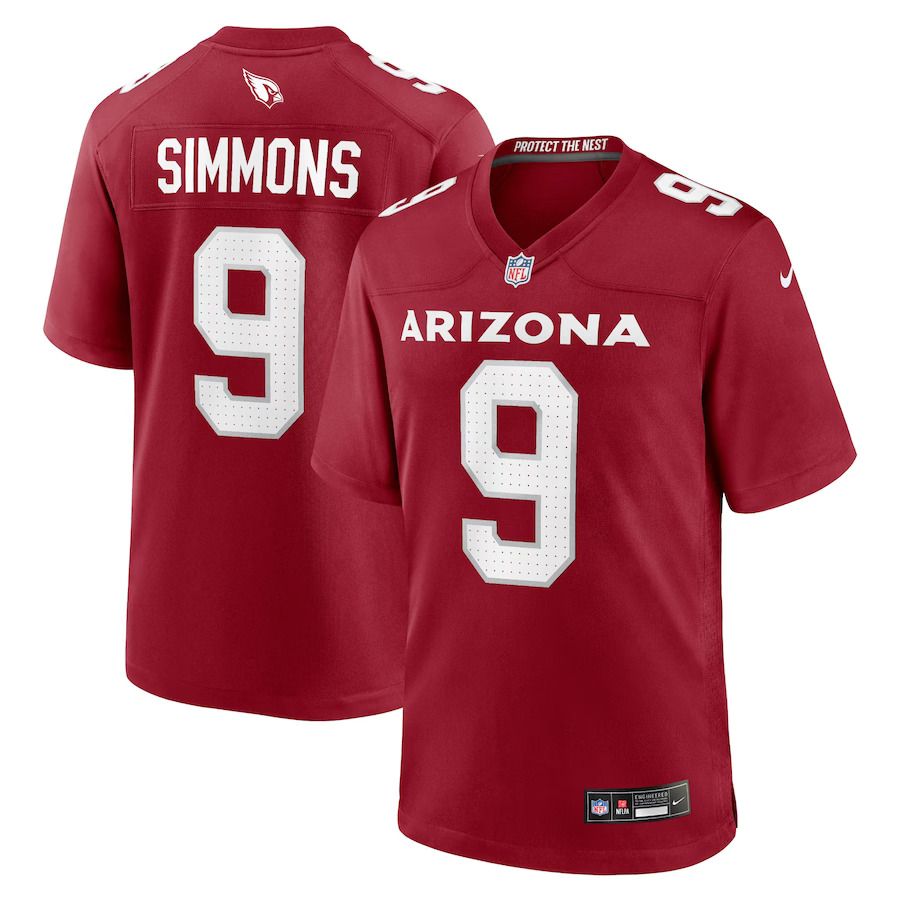 Men Arizona Cardinals #9 Isaiah Simmons Nike Cardinal Game Player NFL Jersey->customized nfl jersey->Custom Jersey